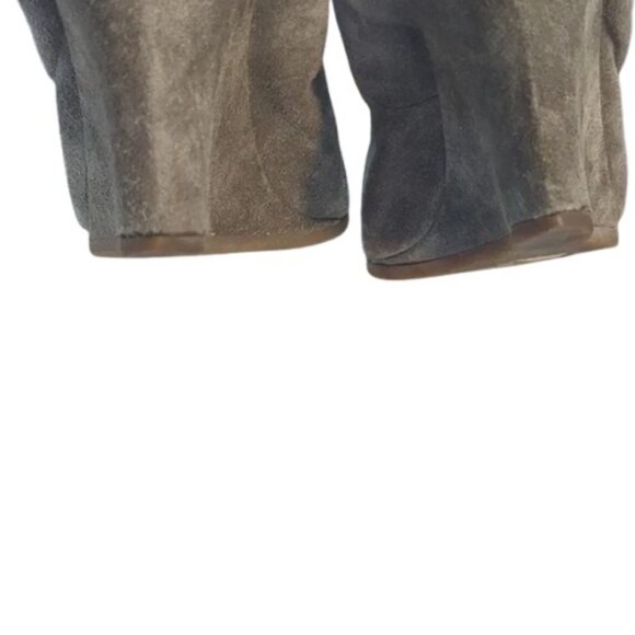 Lanvin Paris grey suede ballet wedge pumps size 37 - Picture 6 of 9